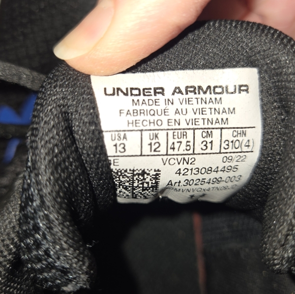 Under Armour Charged Escape 4 Men's sz 13 Running Shoes - Picture 8 of 10